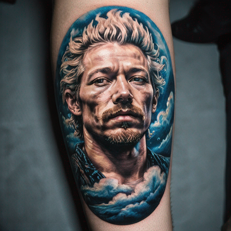 Cloud-tattoo