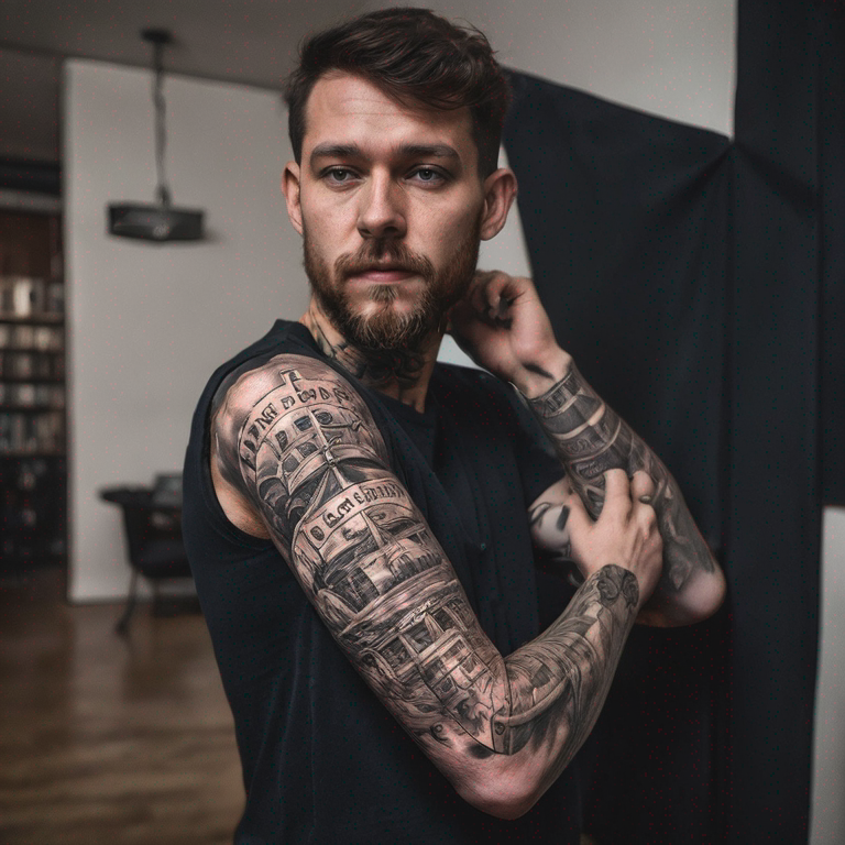 un code barre avec le mot Trust-tattoo