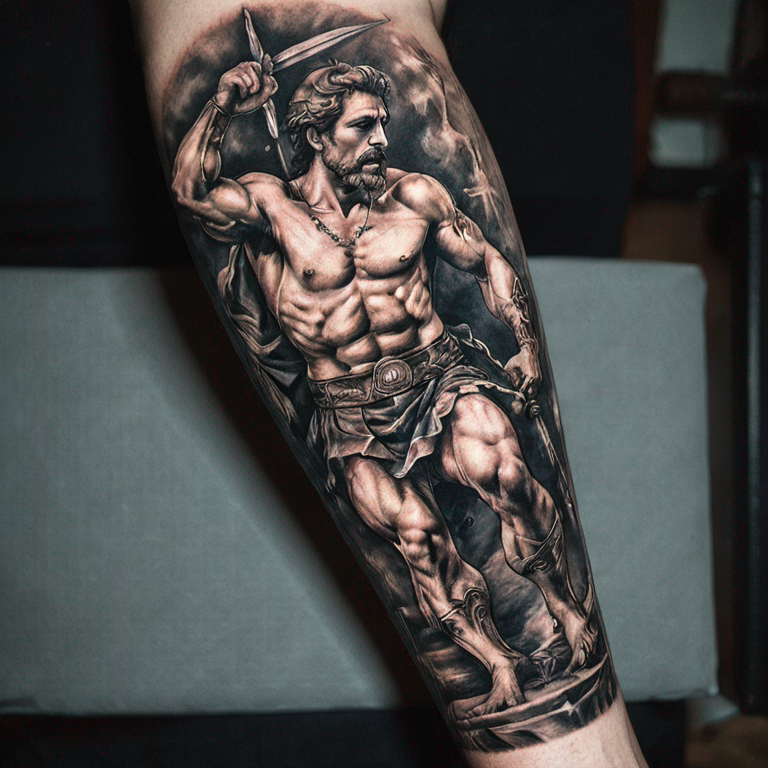 greek hero tattoo-tattoo