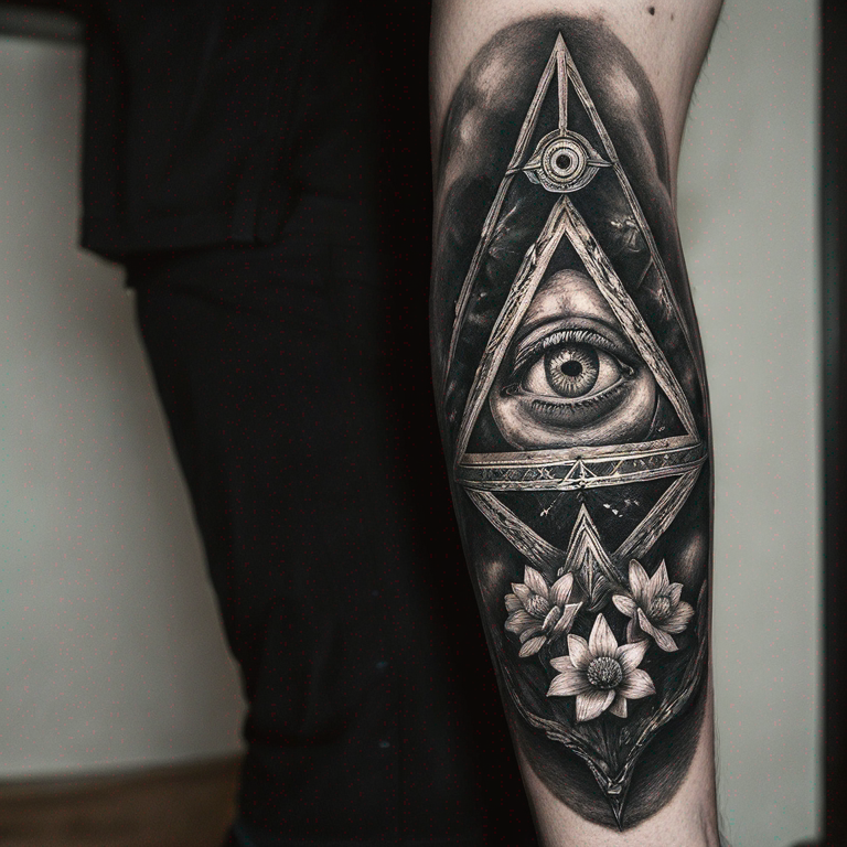 Ojo iluminati-tattoo