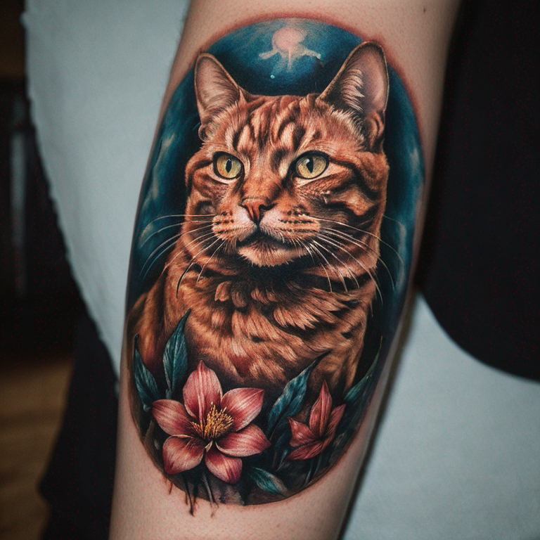 silueta de gato-tattoo