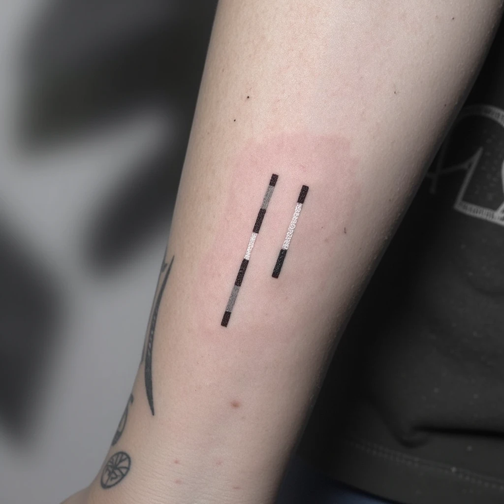 Braço completo, estilo minimalista, masculino-tattoo