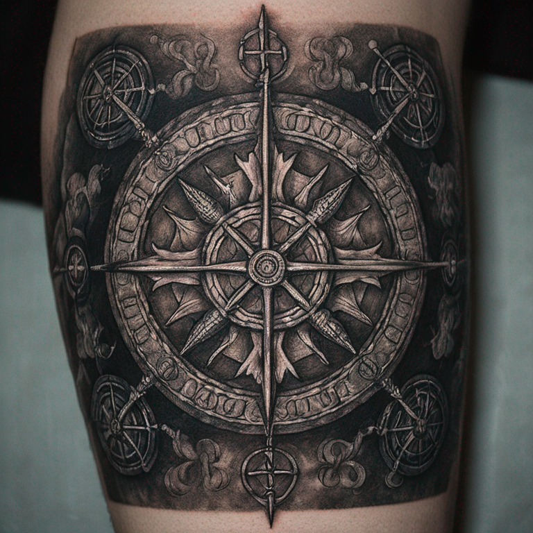 Vegvisir-tattoo