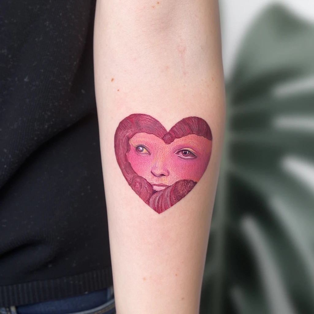 el lazo rosa del cáncer de mama-tattoo