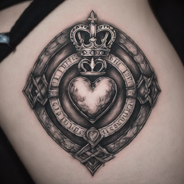 infini et claddagh-tattoo