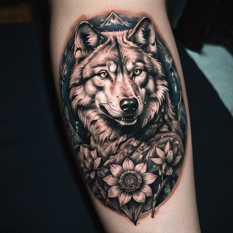 Wolf-tattoo