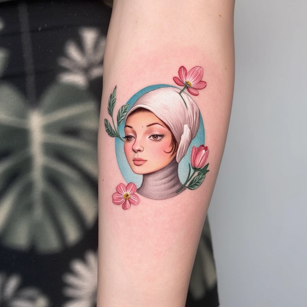 diseña una tatuaje con el lazo rosa del cáncer de mama-tattoo