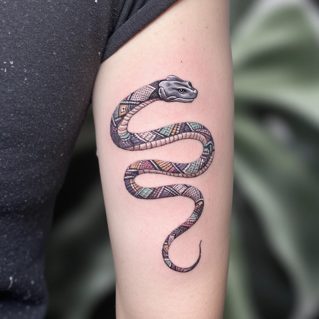 serpent fin amor fati-tattoo