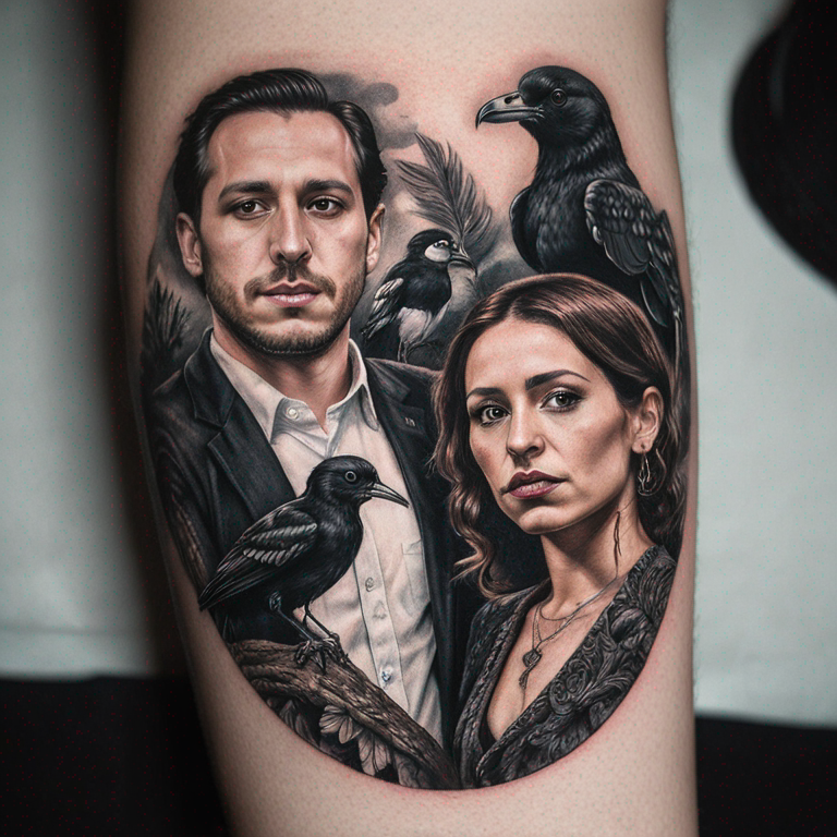 FAMILIA DE CUERVOS-tattoo