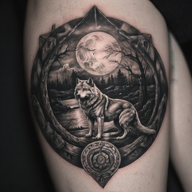 Una manada de lobos-tattoo