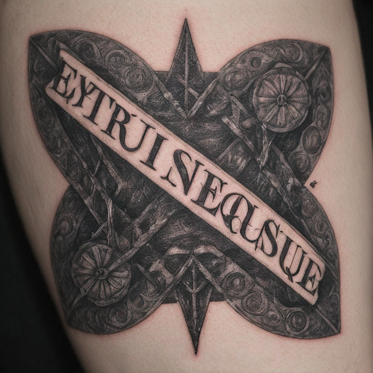 ecriture type greque " Diṓnusos"-tattoo