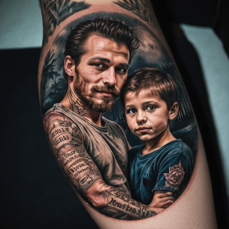 Die Namen meiner beiden Kinder welche Deniz und Derin sind-tattoo