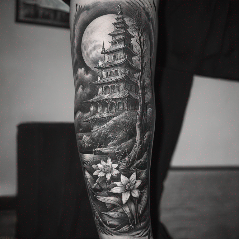 sur la colone vertebrale-tattoo