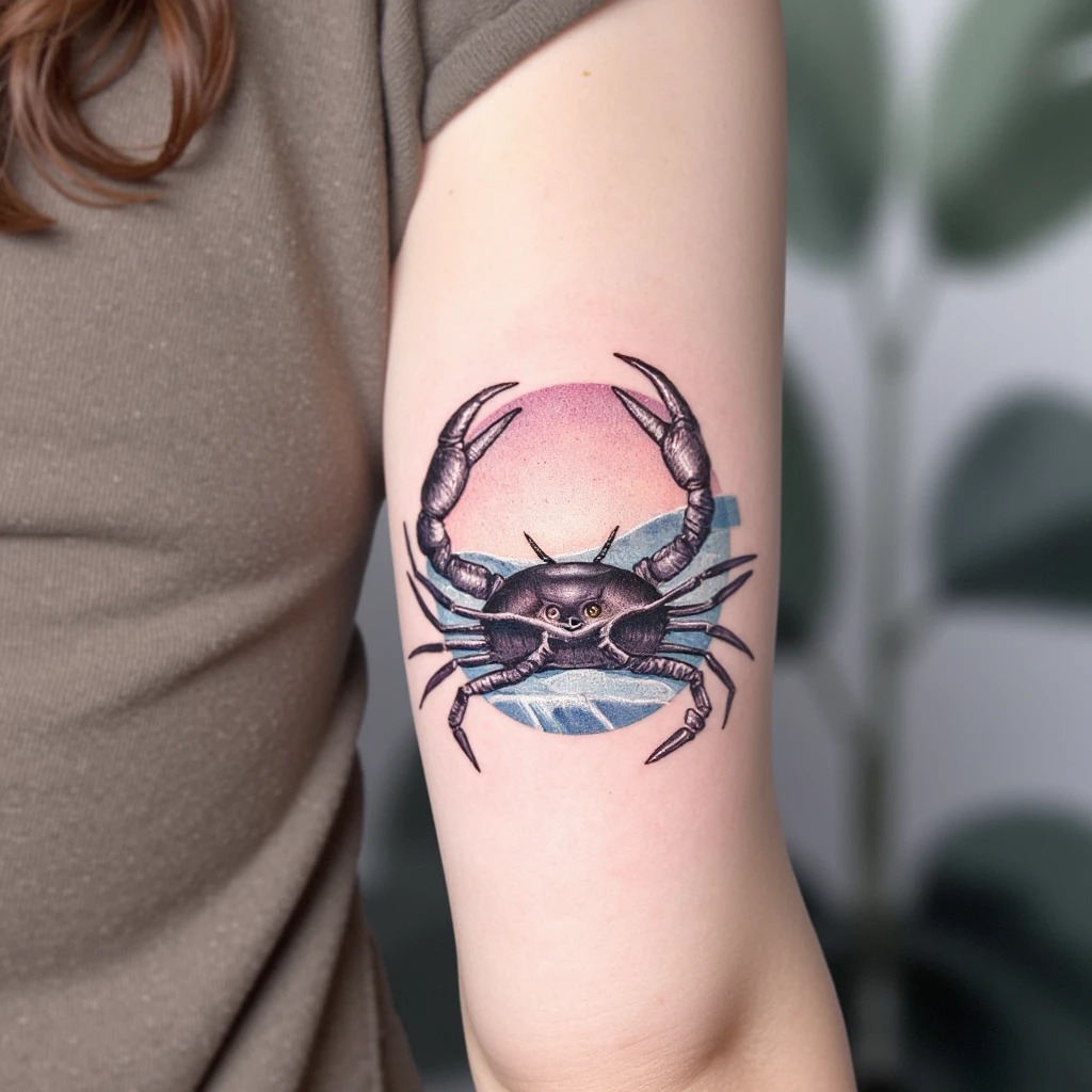 signe astrologique cancer et bélier-tattoo