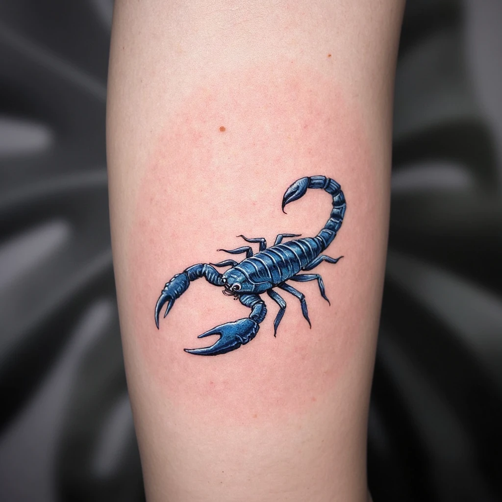 un scorpion qui sort d un omamori-tattoo