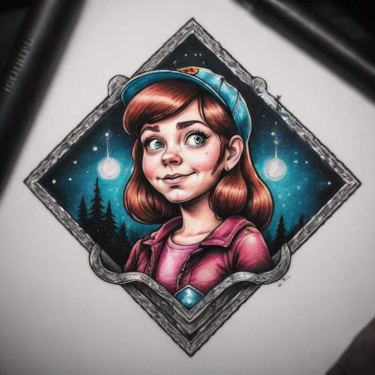 Mabel Pines de gravity falls-tattoo