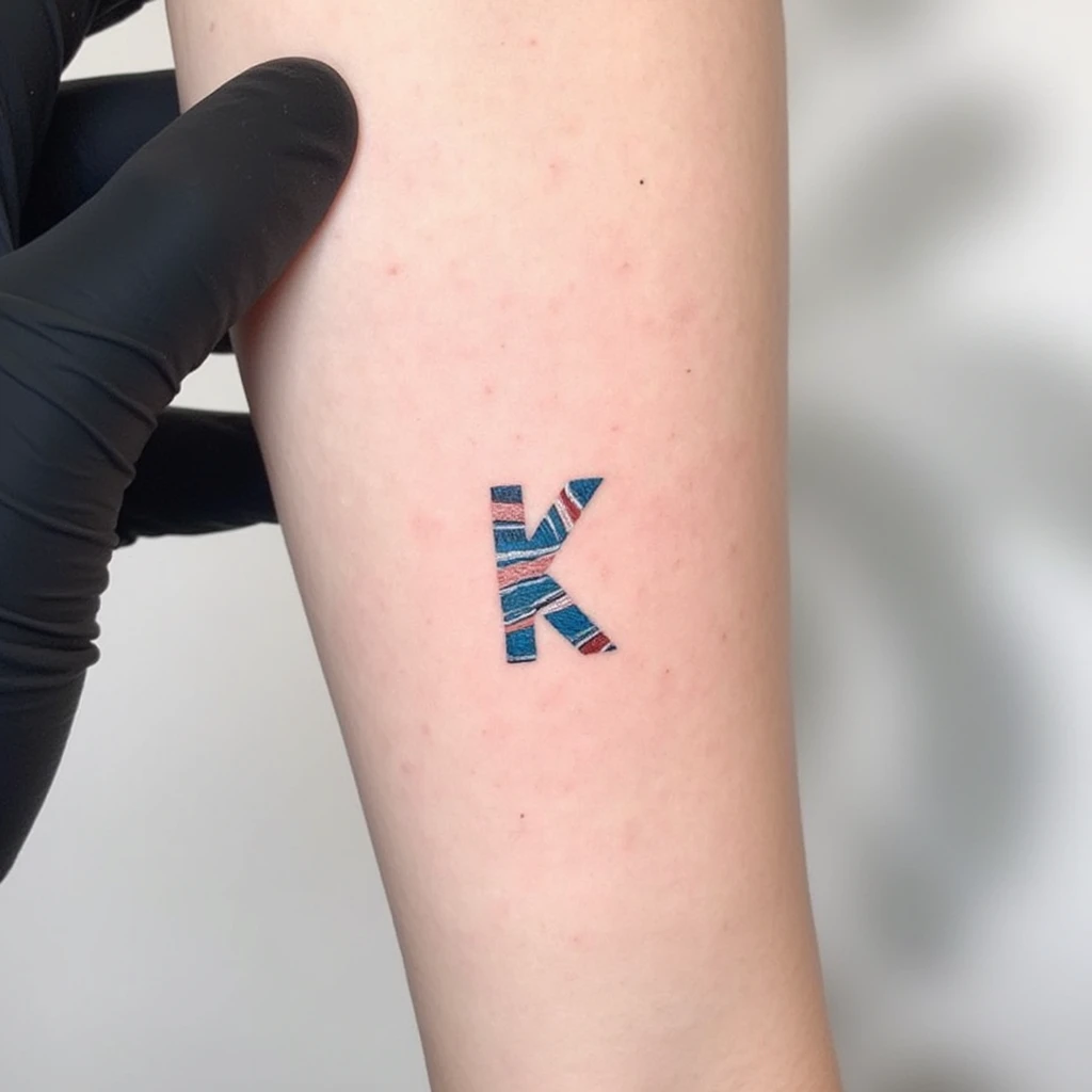 dessin de tatouage minimaliste pour la naissance de mon fils, le 16 avril, avec la lettre N.-tattoo