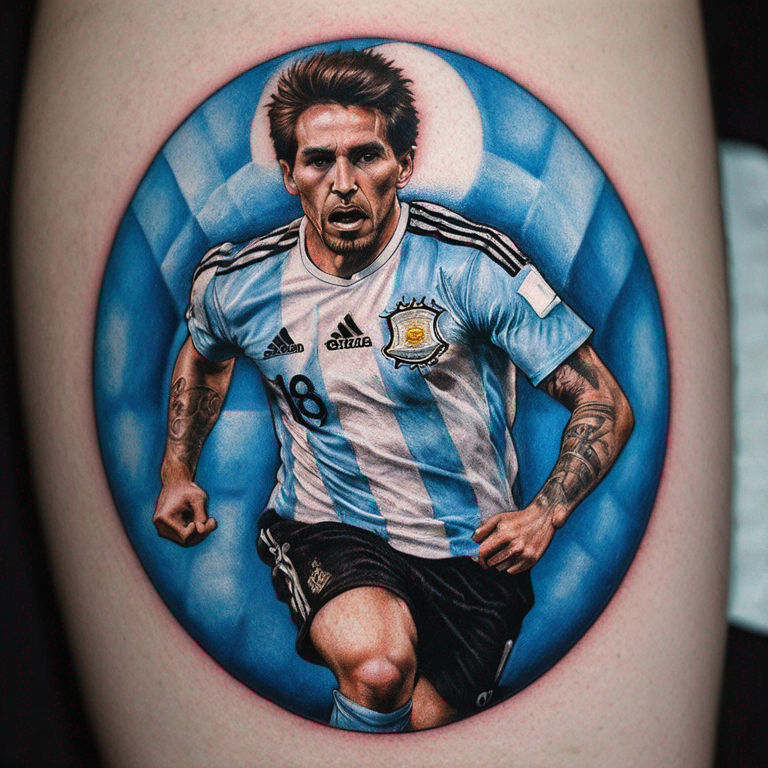 ESCRITO FÚTBOL Y PATRIA ARGENTINA-tattoo