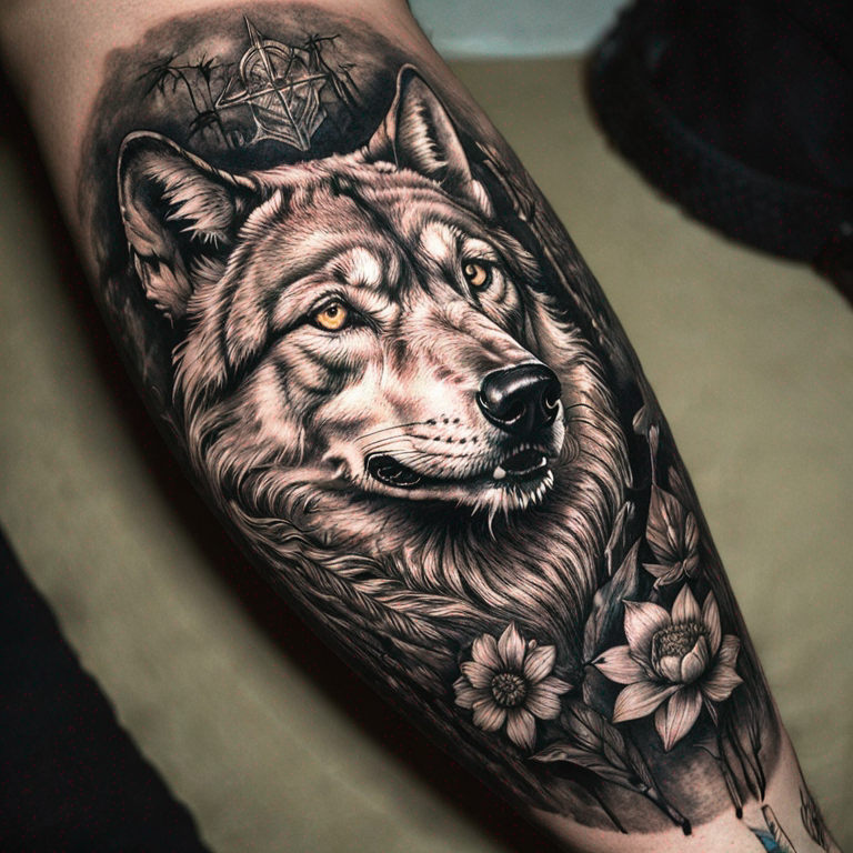 Wolf-tattoo