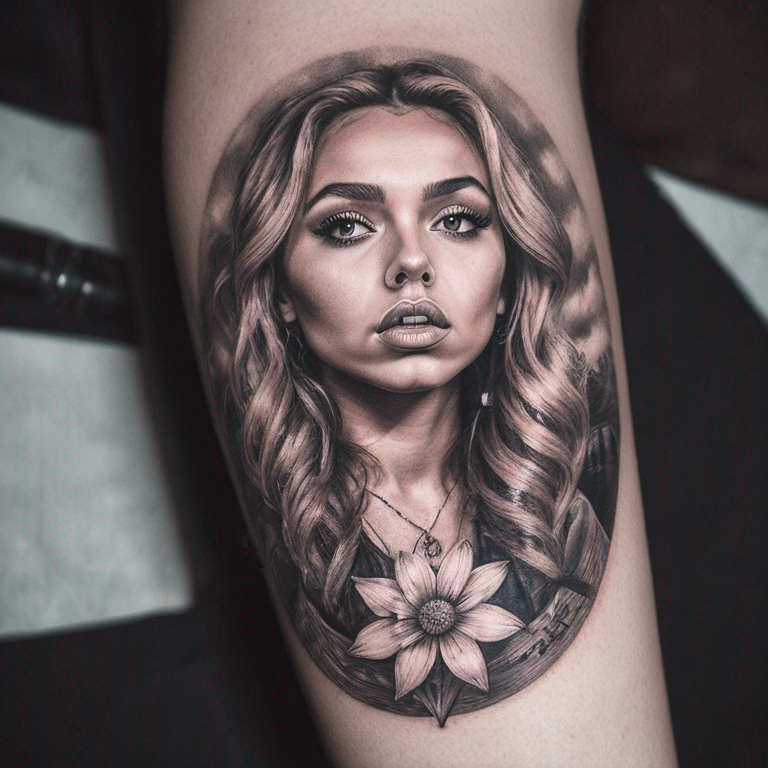 Signe infini avec écrit Little Mix-tattoo