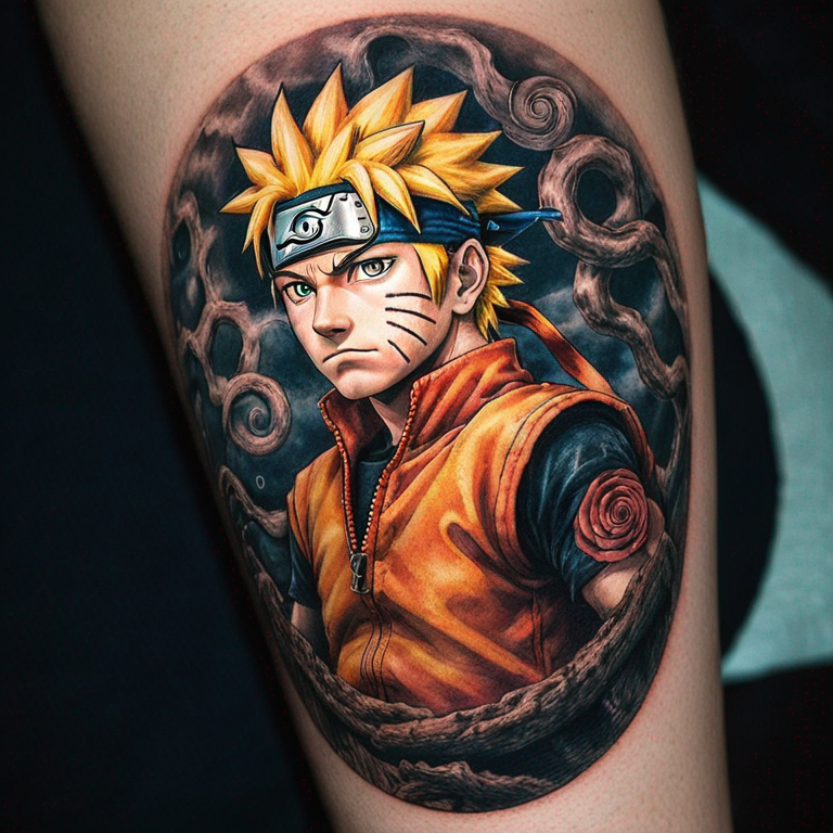 naruto im messeer-tattoo