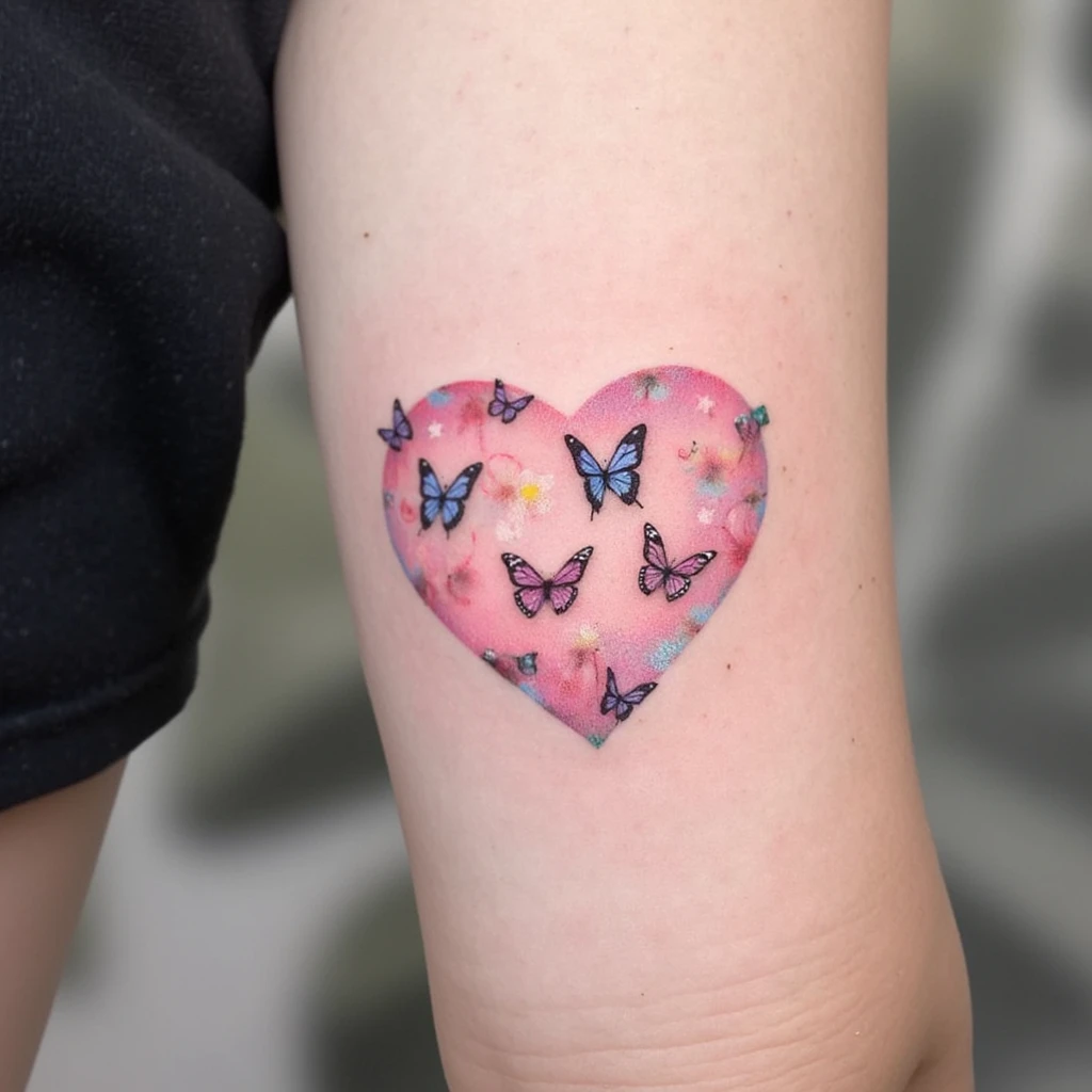 battements de coeur avec marquer live your dreams-tattoo