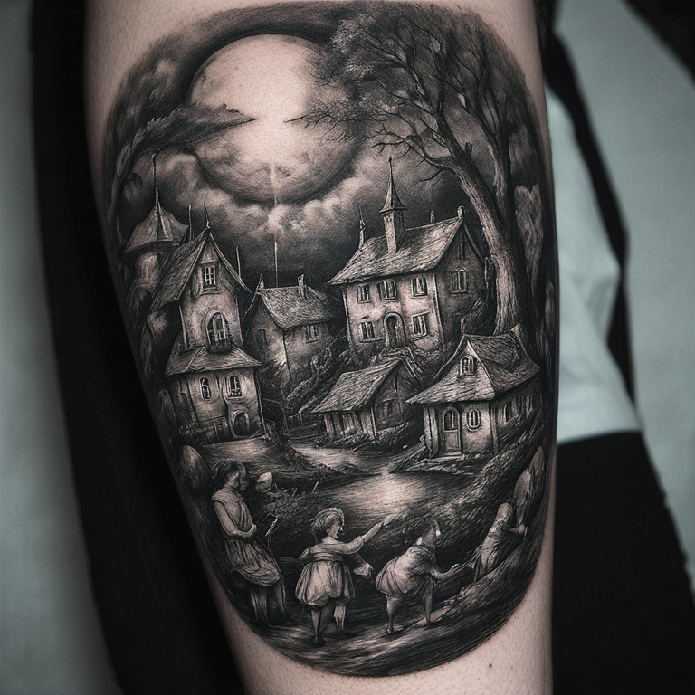 Mercutio la peste soit de vos deux maisons-tattoo