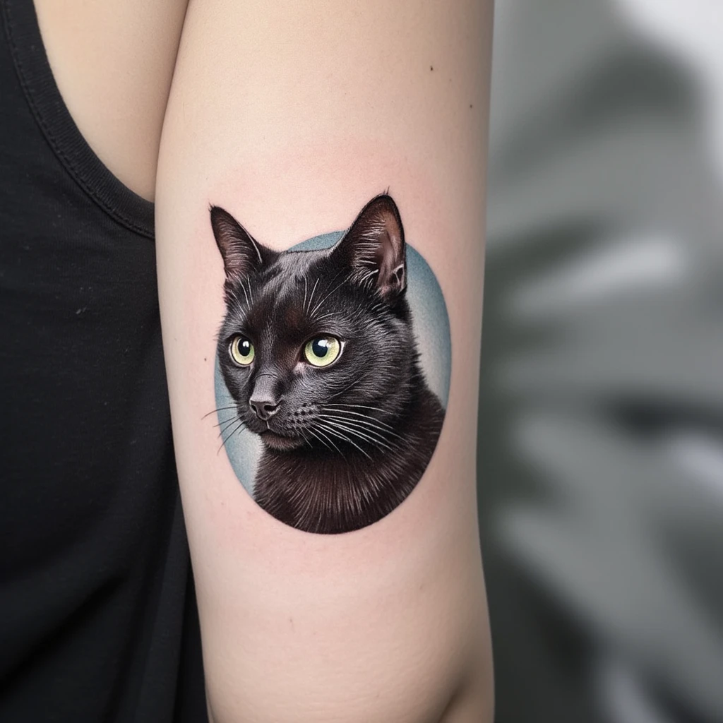 caméléon noir-tattoo