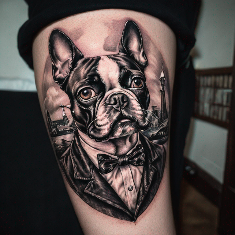 BOSTON TERRIER-tattoo