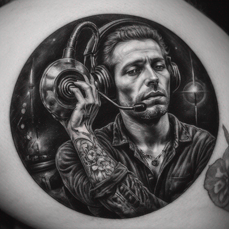 imagen de telefono con el simbolo del punto y la coma-tattoo