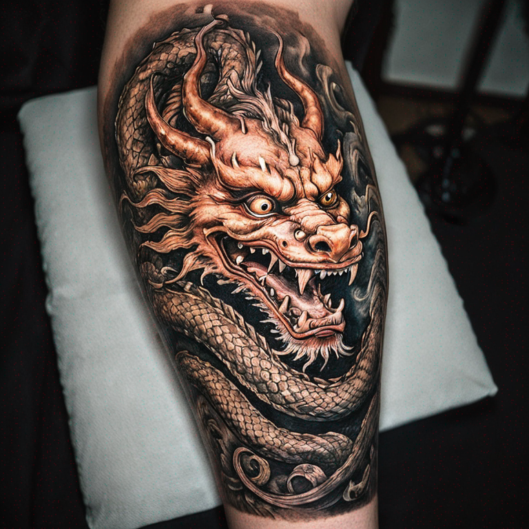 Chinese dragon-tattoo