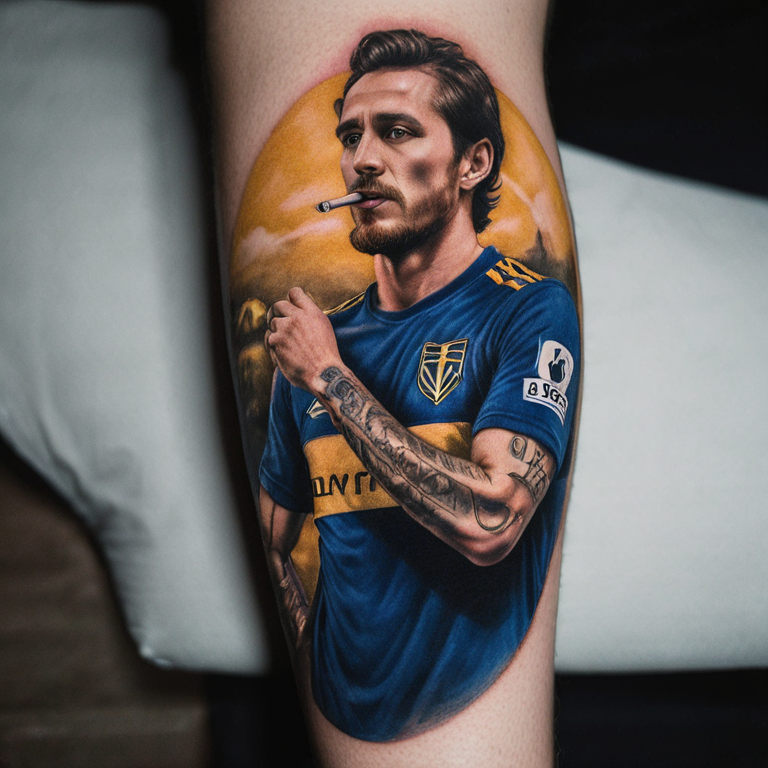 tatuaje de club atletico boca juniors-tattoo