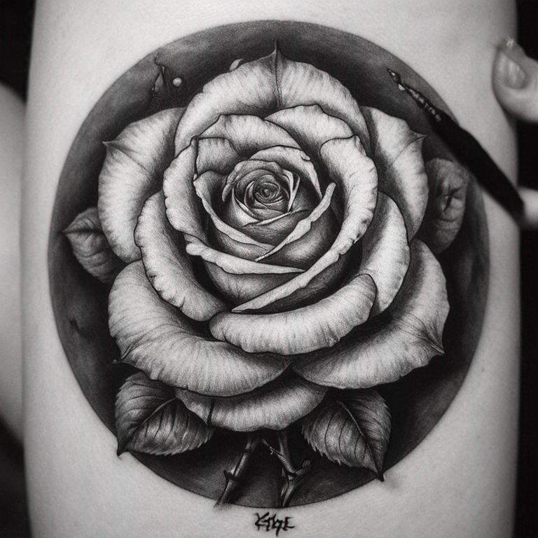 rose minimaliste-tattoo