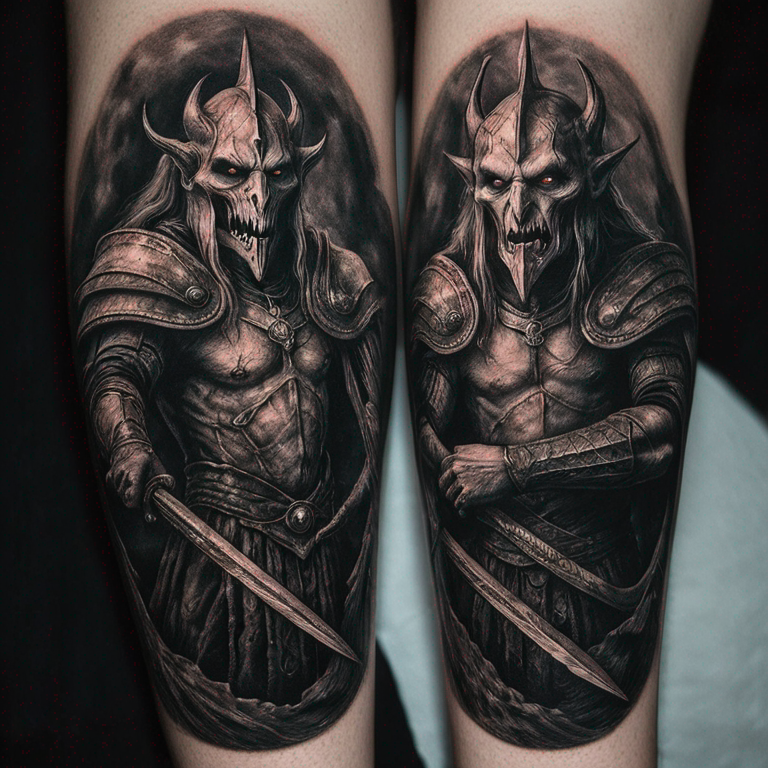 Orcos ,sauron ,nasgul-tattoo