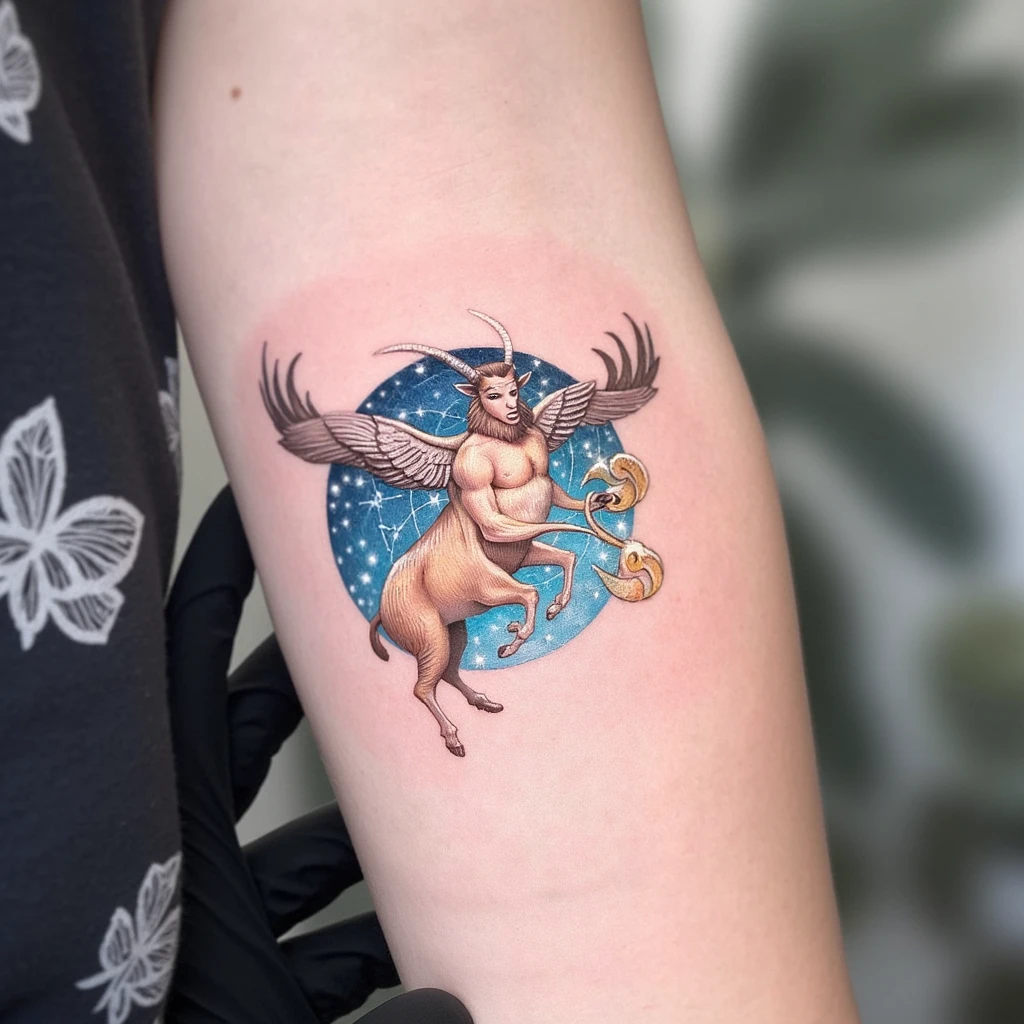 fait moi un tatouage avant  bras avec le prénom Liam, date de naissance le 24.12.2021 avec en signe astrologique  capricorne, et l'heure à laquelle il est né  16h45-tattoo