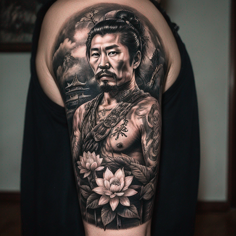 Asiatisch mittelgroß-tattoo