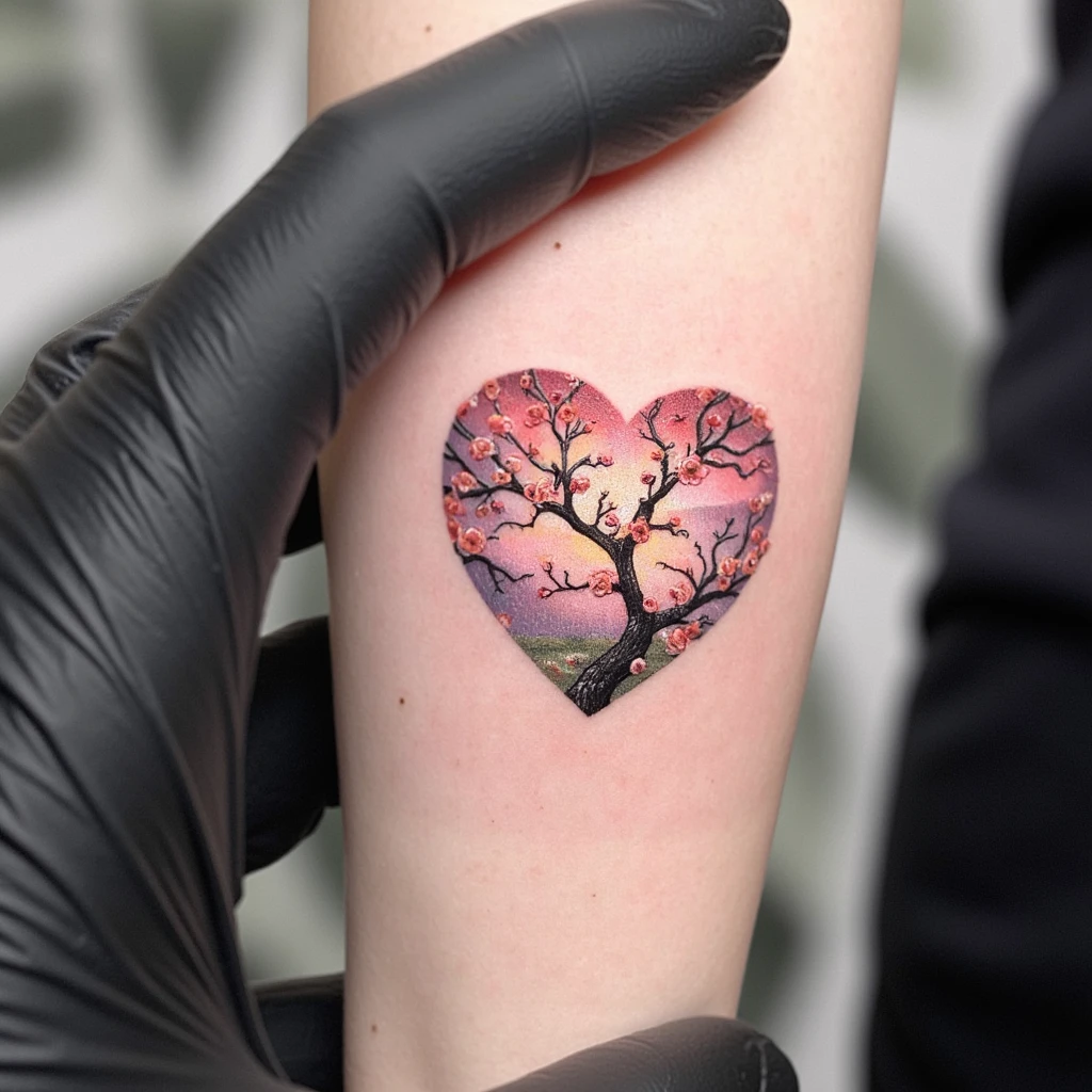 Tatouage anneau éternel brisé puis recollé VEC un coeur-tattoo