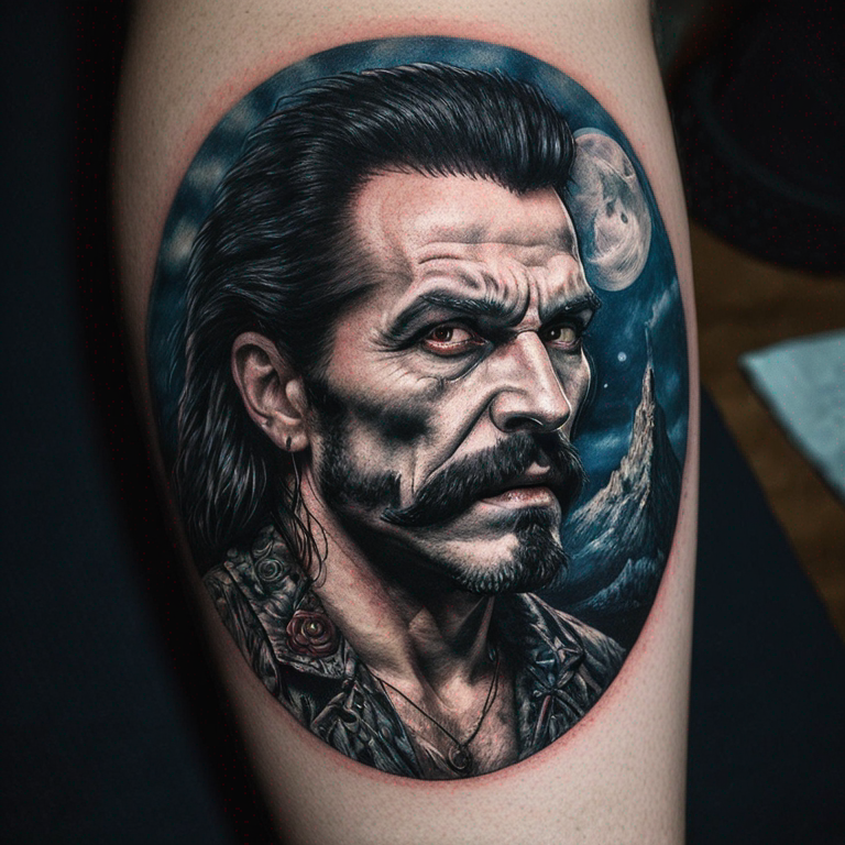 Lobo aullando-tattoo